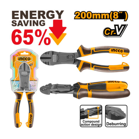 8inch/200mm & 9inch/228mm Compound Action Diagonal Cutting Pliers ING-HT