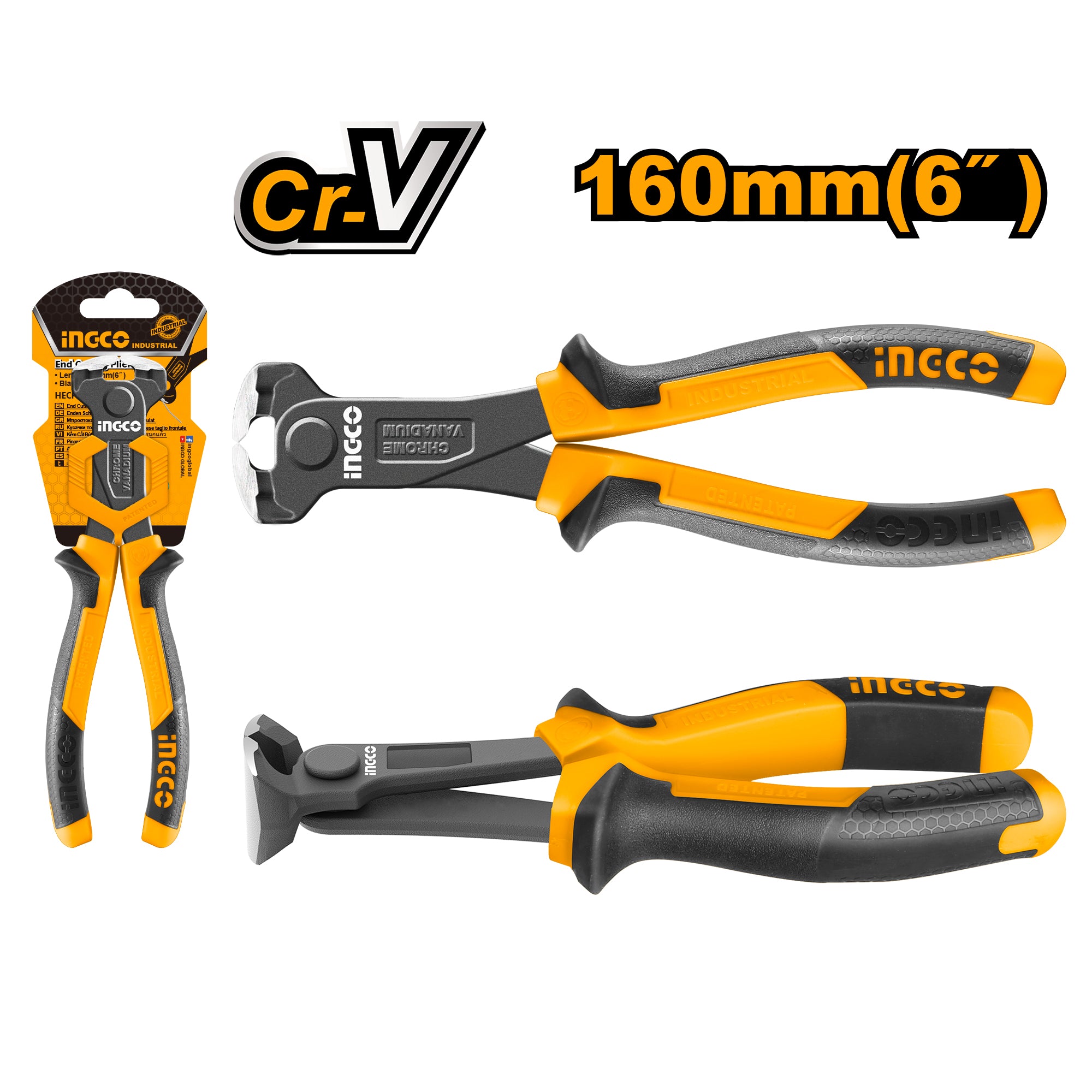 6 Inch Industrial End Cutting Pliers HECP28160 ING-HT