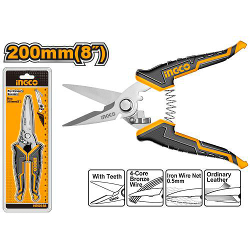 Electrician's Scissors 8 Inch HES0188 ING-HT - Image 3