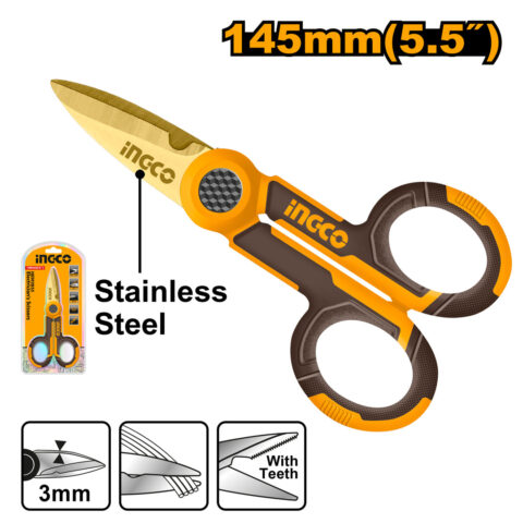 5.5 Inch Electrician's Scissors HES02855 ING-HT