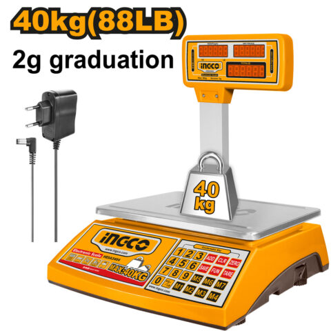 Heavy Duty 40 Kg Electronic Weighing Scale HESA3404 ING-EL