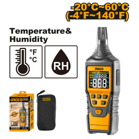 Ingco Digital Humidity and Temperature Meter ING-PT
