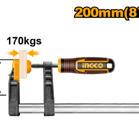 F-Clamp with Rubber Handle HFC020502 ING-HT