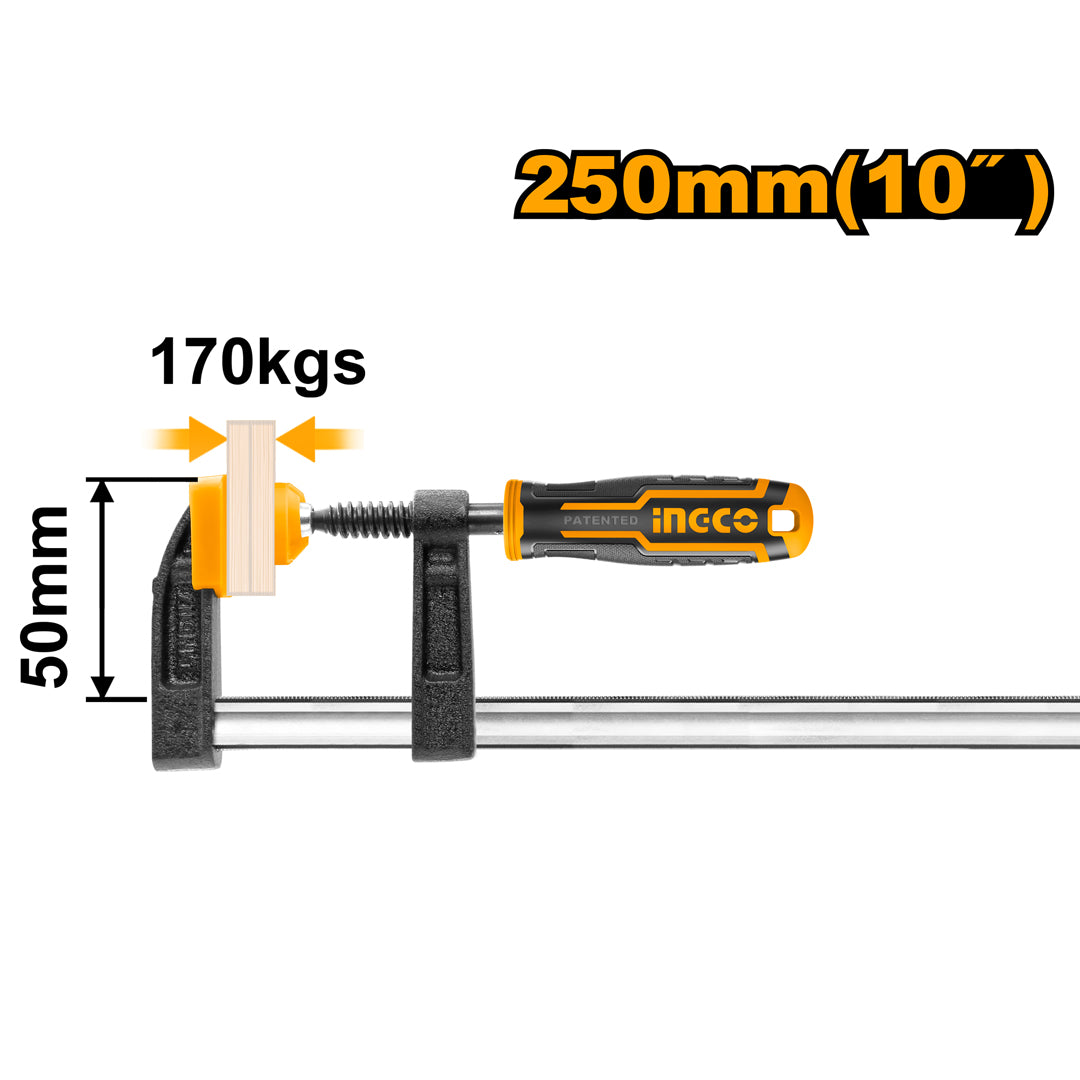 F-Clamp with Rubber Handle HFC020503 ING-HT - Image 3