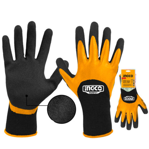XL Touch Screen Frosted Coated Nitrile Safety Gloves HGNF01 ING-SE