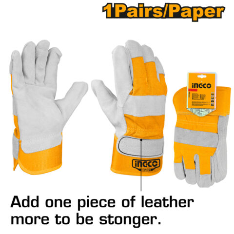 10.5 Inch Welding Leather Gloves HGVC01 ING-SE