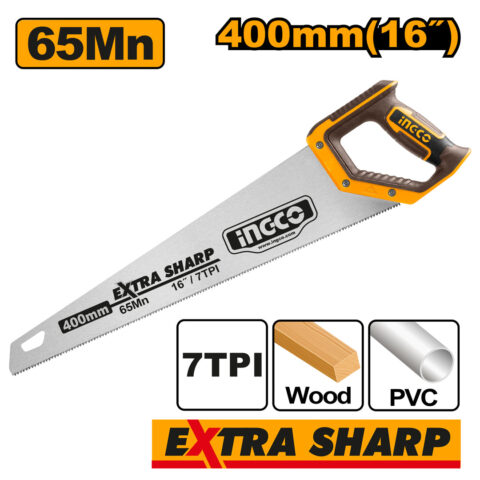 Hand Saw 16 Inches 400mm 0.9mm. 7TPI HHAS15400 ING-HT