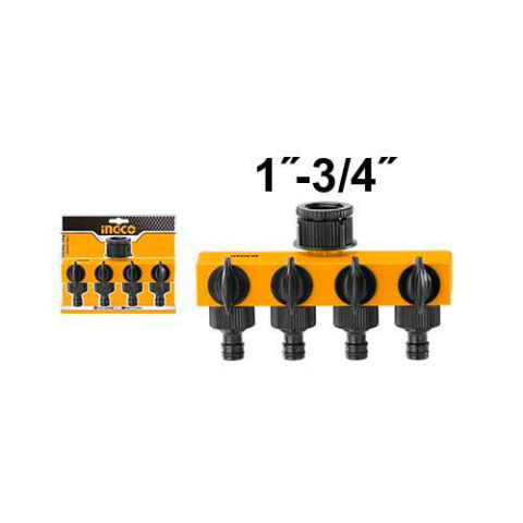 Plastic Hose Distributor Connector 4-Way HHC1402 ING-AC