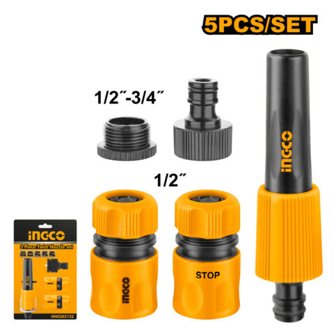 5 Piece Garden Spray Twist Nozzle Set HHCS05122 ING-AC