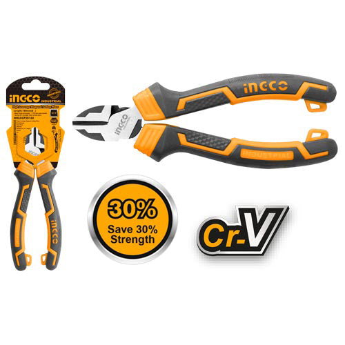 6 Inch High Leverage Diagonal Cutting Pliers CR-V HHLDCP28160 ING-HT