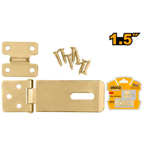 Door Hasp Lock and Staple Size:1.5" Thickness: 20mm * 1.1mm HHS1015 ING-AC