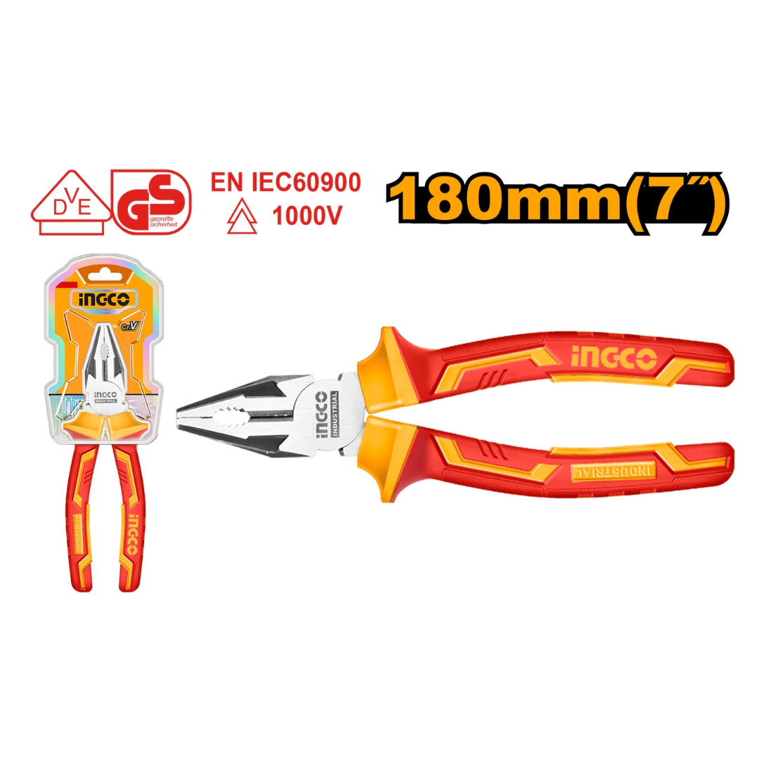 7 Inch Insulated Combination Pliers HICP28188 ING-HT