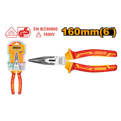 6 Inch Insulated Long Nose Pliers HILNP28168 ING-HT