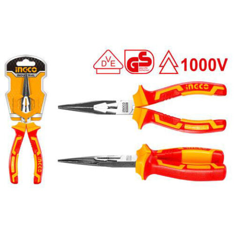 Insulated Long Nose Pliers Hand Tool 1000V HILNP28208 ING-HT
