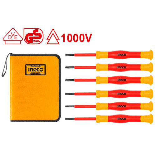 6 Pcs Insulated Precision Screwdriver Screw Driver Set HKIPSD0601 ING-HT