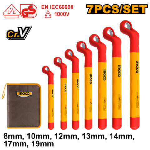 7 Pcs Insulated Ring Wrench Set HKISPA0702 ING-HT