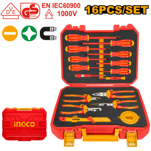 16 Pcs Insulated Hand Tools Set HKITH1601 ING-HT