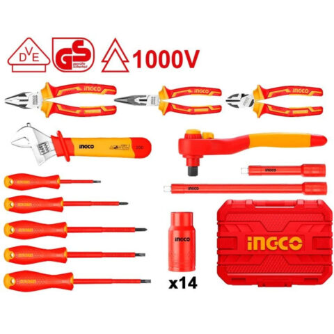 26 Pcs Industrial Insulated Hand Tool Set 1000v, VDE/GS HKITH2601 ING-HT