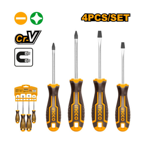 4 Pcs Screwdriver Set HKSD0428 ING-HT
