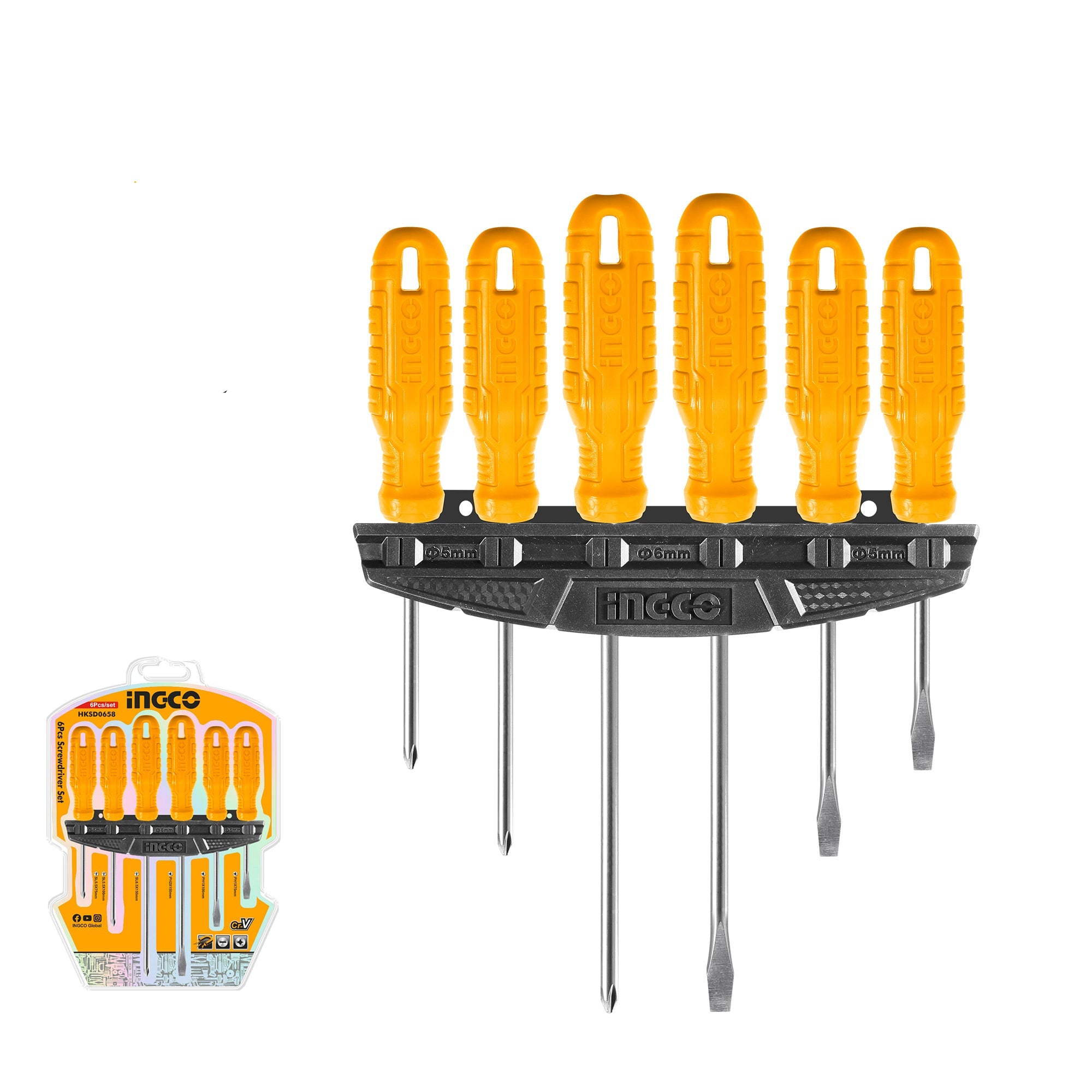6 Pcs Screwdriver Set HKSD0658 ING-HT