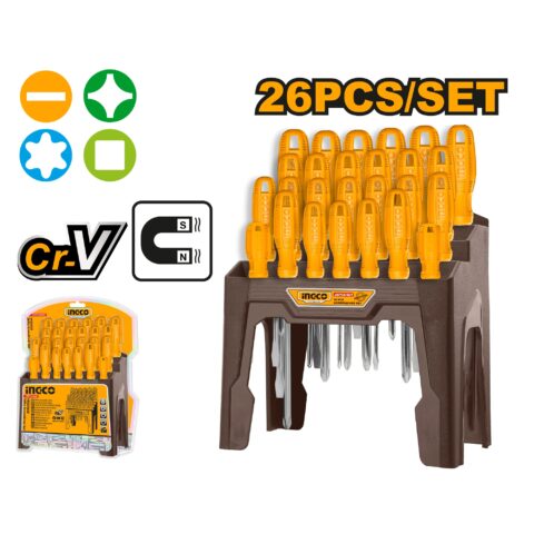 26 Pcs Screwdriver Set HKSD2658 ING-HT