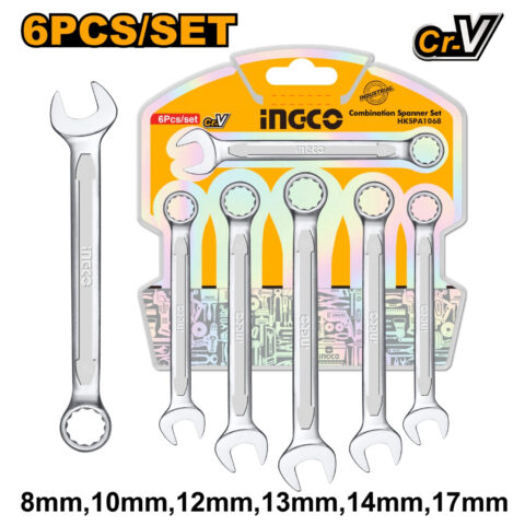 6 Pcs / Set Combination Spanner Set 8-17mm HKSPA1068 ING-HT