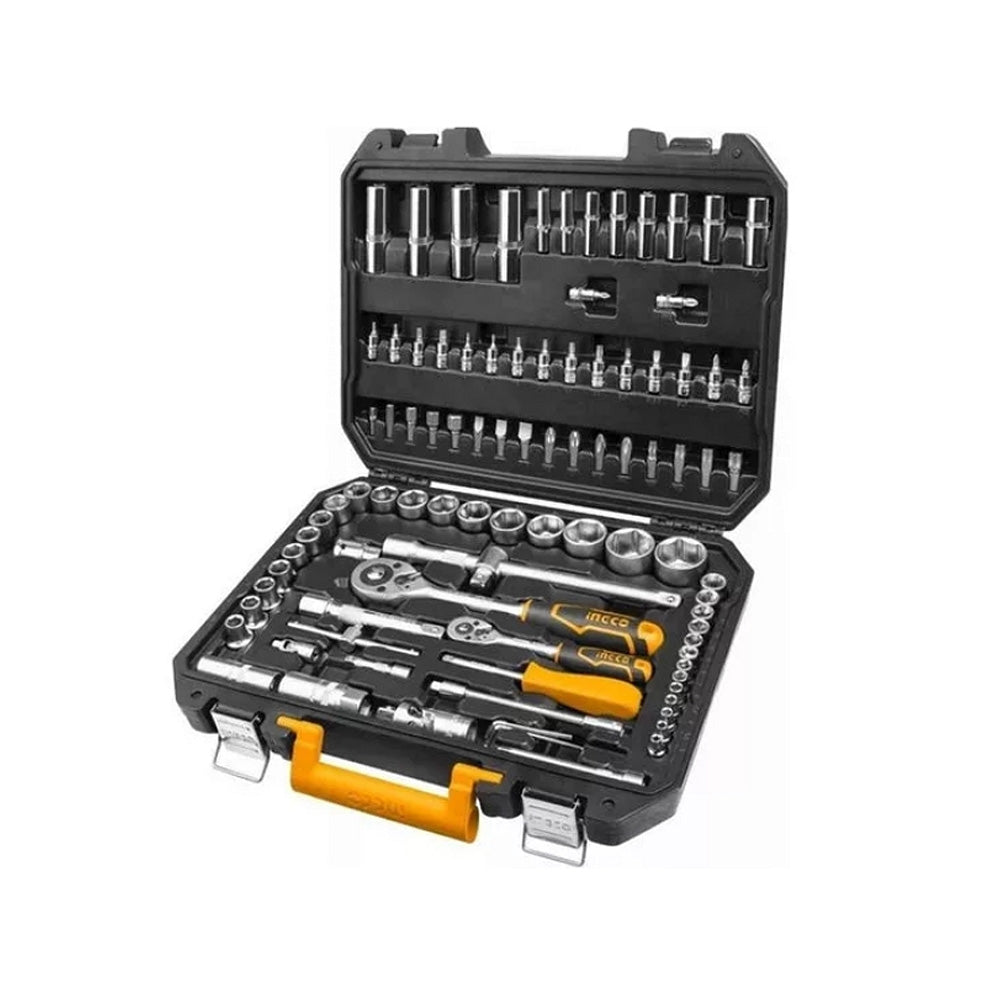 94 Pcs 1/4 Inch and 1/2 Inch Socket Set HKTS42941 ING-AC