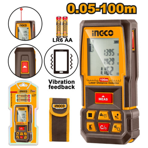 Laser Distance Detector 0°C ~ +50°C/2*1.5 AA/0.05-100m HLDD1008 ING-MT