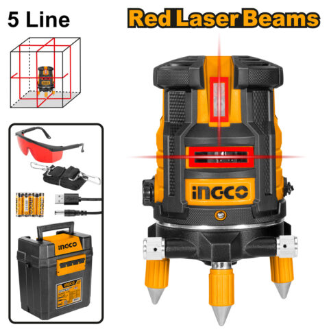 Self-Leveling Line Laser Red Laser Beam 0~20m HLL306505 ING-MT