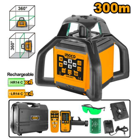 Self-Leveling Rotary Laser Level 300m HLRL30051 ING-MT