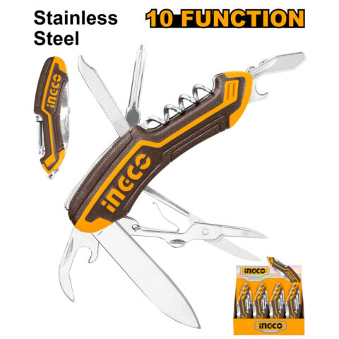 Multi-Function Knife 10 Function Can Opener, Scissors, Bottle Opener, Knife, etc HMFK8108 ING-HT