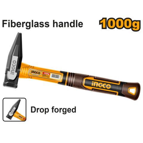 Machinist Hammer 1000g, 1500g, 2000g With Fiberglass Handle ING-HT