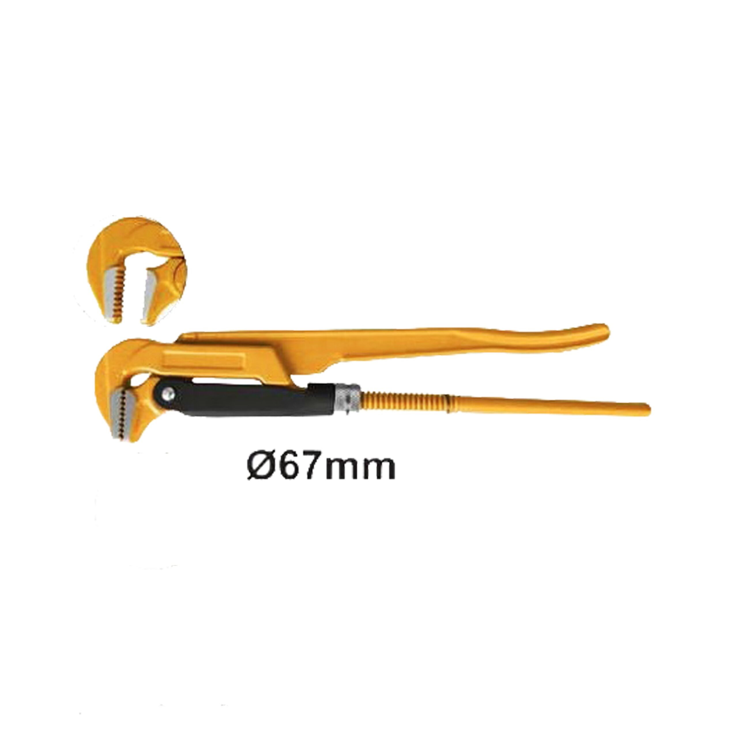 90-Degree Heavy Duty Carbon Steel Swedish Piping Wrench HPW04021 ING-HT
