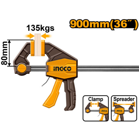 Quick Bar Clamp Woodwork Tool 43-Inch HQBC36803 ING-HT