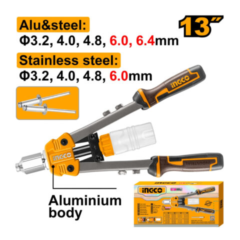 13 inches Hand Riveter Aluminum Steel Rivet HR131 ING-HT
