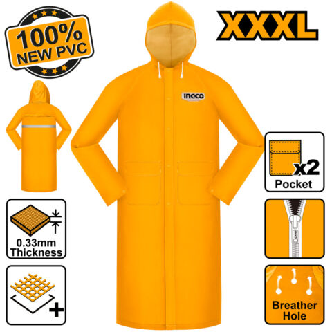 Rain Coat 100% New PVC Material (XXXL) HRCTL031.XXXL ING-RC