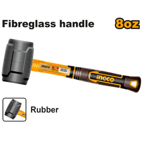 Rubber Mallet Hammer Soft Hammer Maso Martilyo with Fiberglass Handle ING-HT