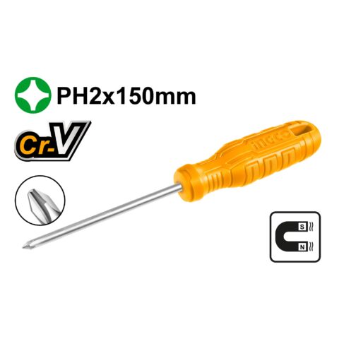 Phillips Screwdriver Round Shank 6.0x150mm HS58PH2150 ING-HT