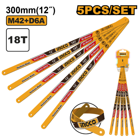 300mm(12inches) Hack Saw Bi-Metal HackSaw Blade 18T M42 + D6A ING-HT