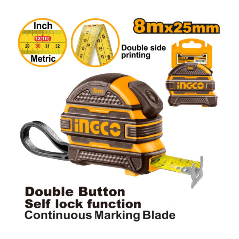 Steel Measuring Tape 8 Meter x 25mm HSMT08825 ING-MT