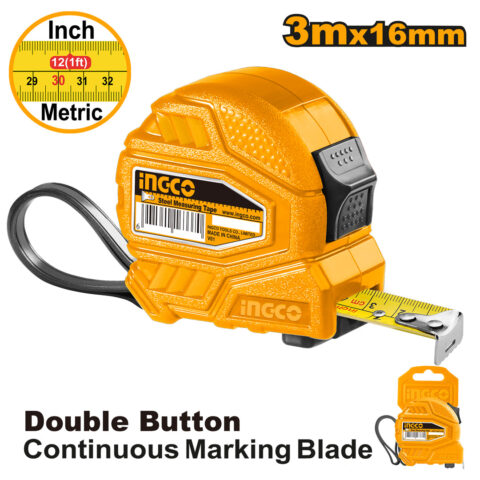 Steel Measuring Tape 3m x 16mm HSMT26316 ING-MT