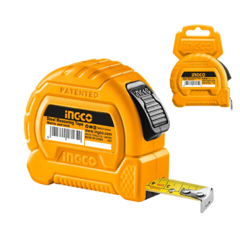Ingco SELF-LOCK Steel Measuring Tape Measure Double Button w/ PURE ABS 3m/5m ING-HT
