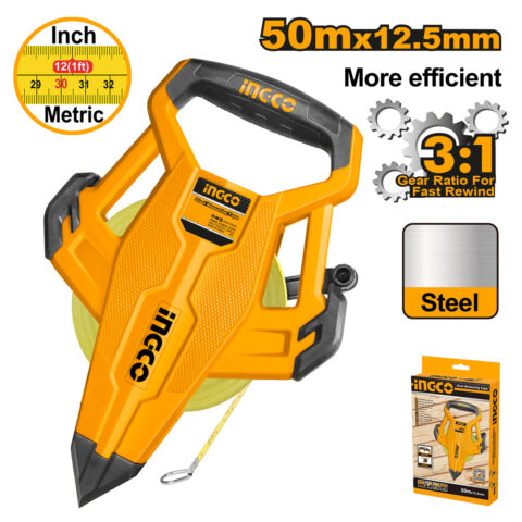 Steel Measuring Tape 50m x 12.5mm HSMT8550 ING-MT