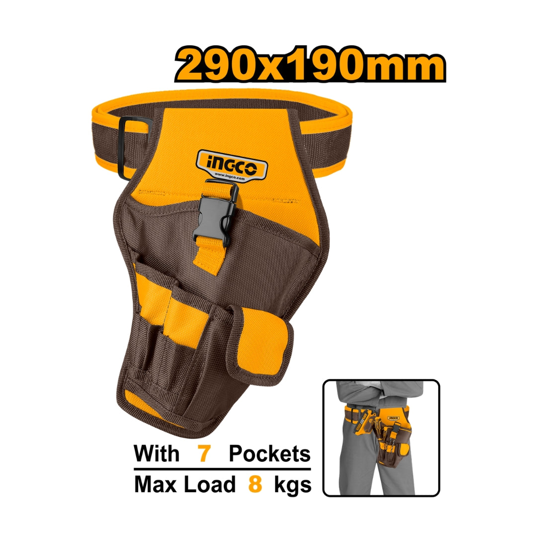 Tool Bag Waist Belt Organizer Drill Holster Multi-purpose 290mmx190mm HTBP030128 ING-TS