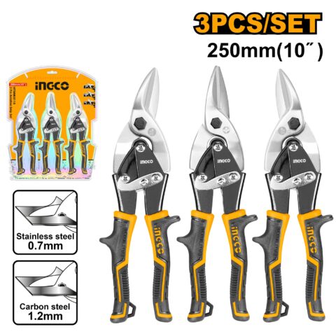 3 Pcs Aviation Snip Set HTSNK0110 ING-HT