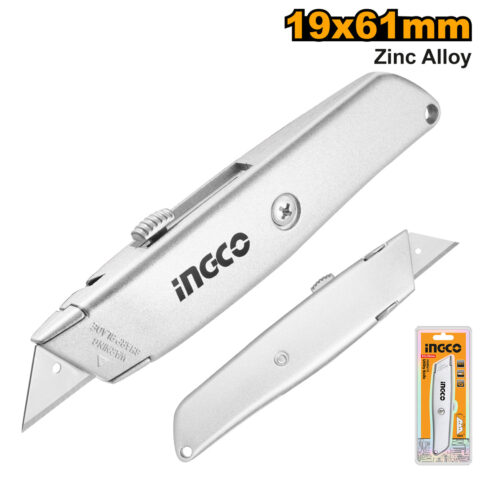 Utility Zinc Alloy Knife Cutter with SK5 Blade HUK615 ING-HT