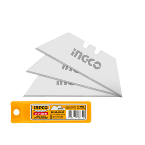 10 Pcs 61 x 19mm Spare Blade Utility Knife Blades Set HUKB61001 ING-AC