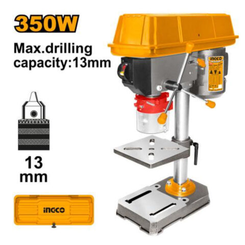 INGCO 350W Heavy Duty Bench Drill Press | 13mm Table Drilling Machine 5-Speed DP133505-5P
