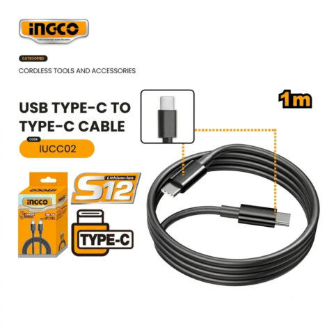 Ingco Usb Type-C To Type-C Cable 1M IUCC02 (ICT) ING-SP