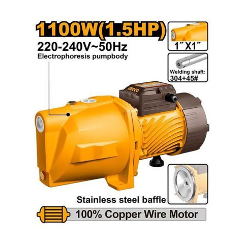 1100W(1.5HP) Self-Priming Jet Pump | Water Pump (220-240V~60Hz) JP110068-5 ING-WP
